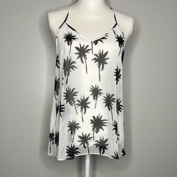 Bailey 44 Palm Tree Spaghetti Strap Tank Top - Picture 1 of 7
